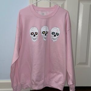 Pink Skeleton Sweatshirt